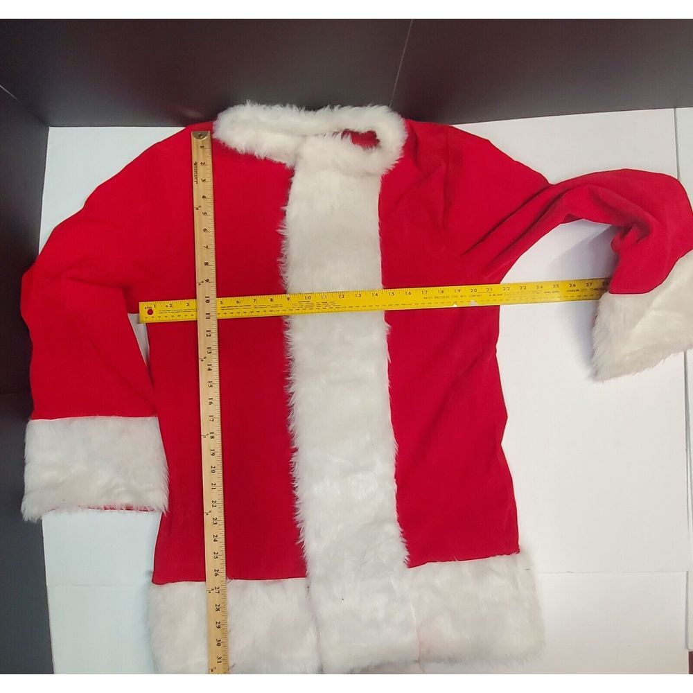 Men's Santa Claus 11PCS. Christmas Adult Deluxe Suit Sz S Santa Con, Cos Play